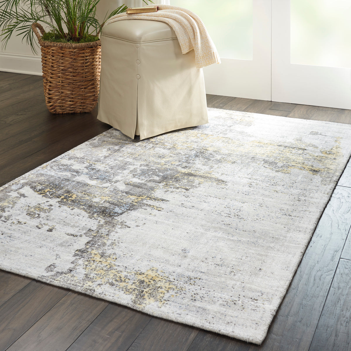 Safari Dreams KI371 Ivory Gold Loomed Rug