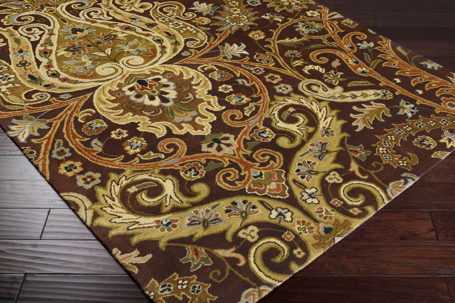 Alfombra de lana hecha a mano Ancient Treasures A-141 de 2,7 x 3,6 m