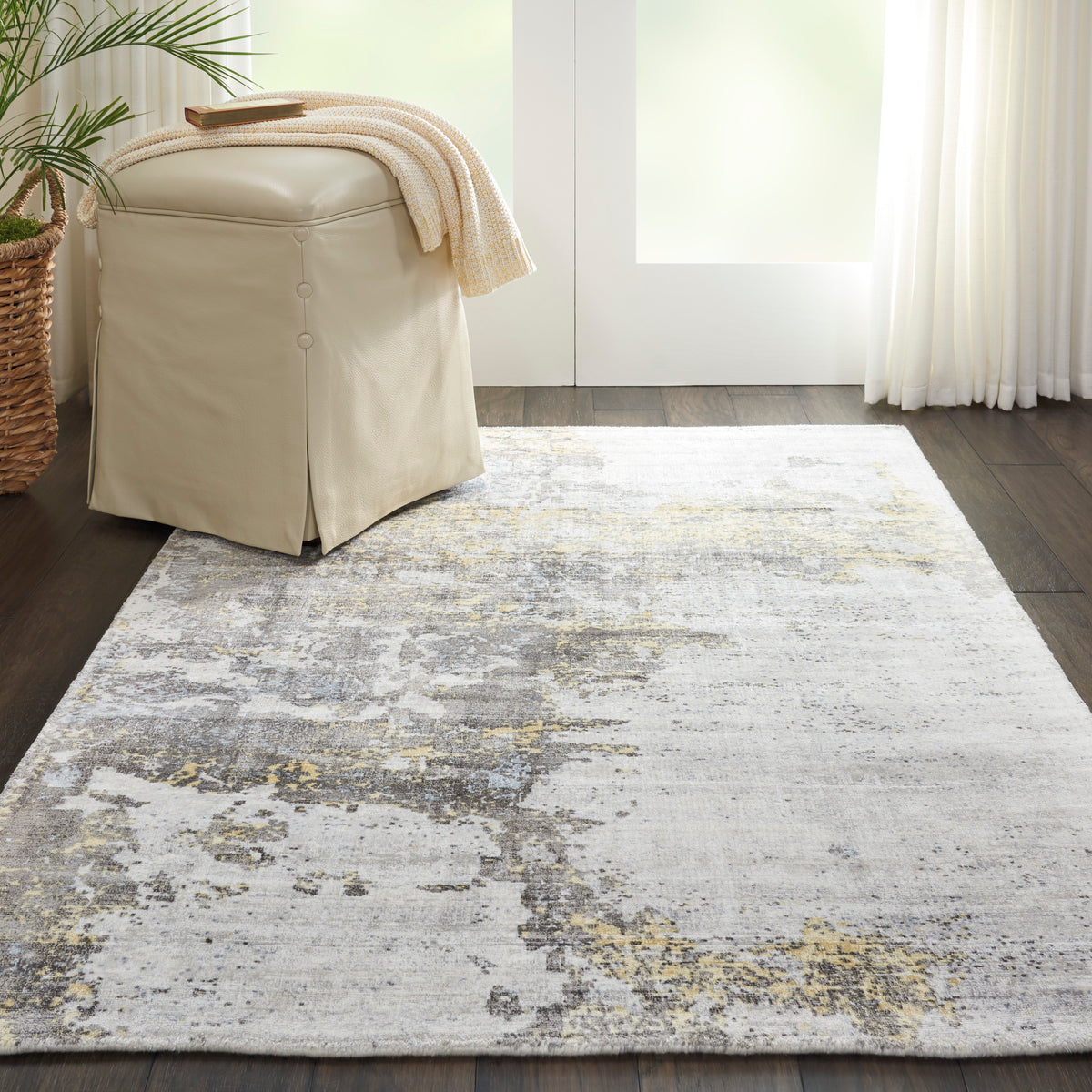 Safari Dreams KI371 Ivory Gold Loomed Rug