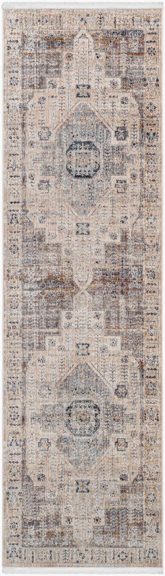 Aida AAD-2307 9ft Runner Machine Woven Runner Rug