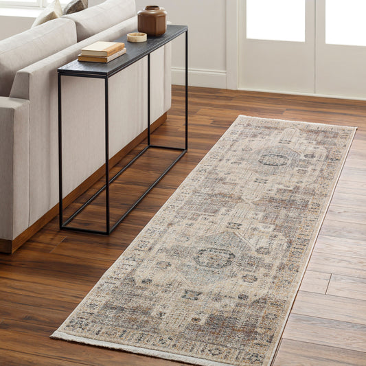 Aida AAD-2307 9ft Runner Machine Woven Runner Rug