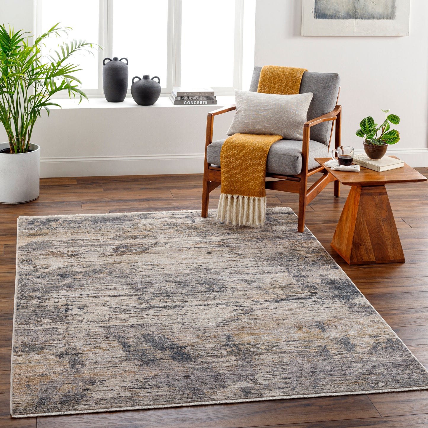 Aida AAD-2309 5' x 7' Machine Woven Area Rug