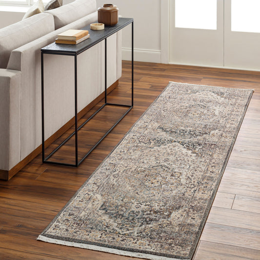 Aida AAD-2311 9ft Runner Machine Woven Runner Rug