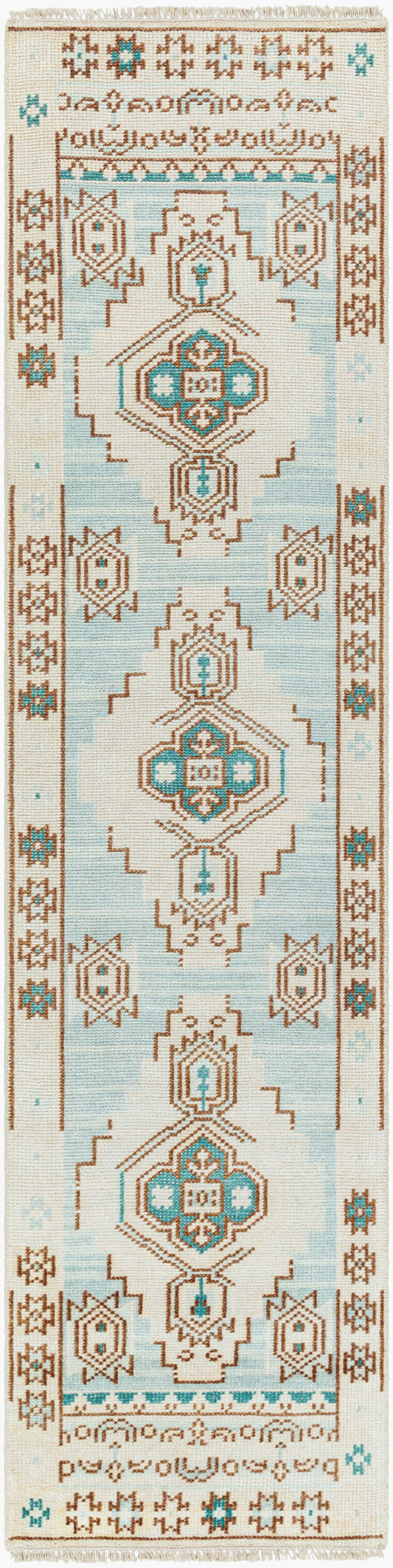 Alfombra de corredor hecha a mano Anadolu AAU-2300 de 3 m