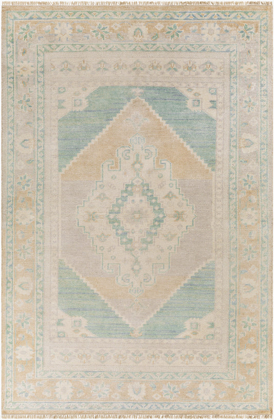 Alfombra hecha a mano Anadolu AAU-2303 de 1,83 m x 2,74 m