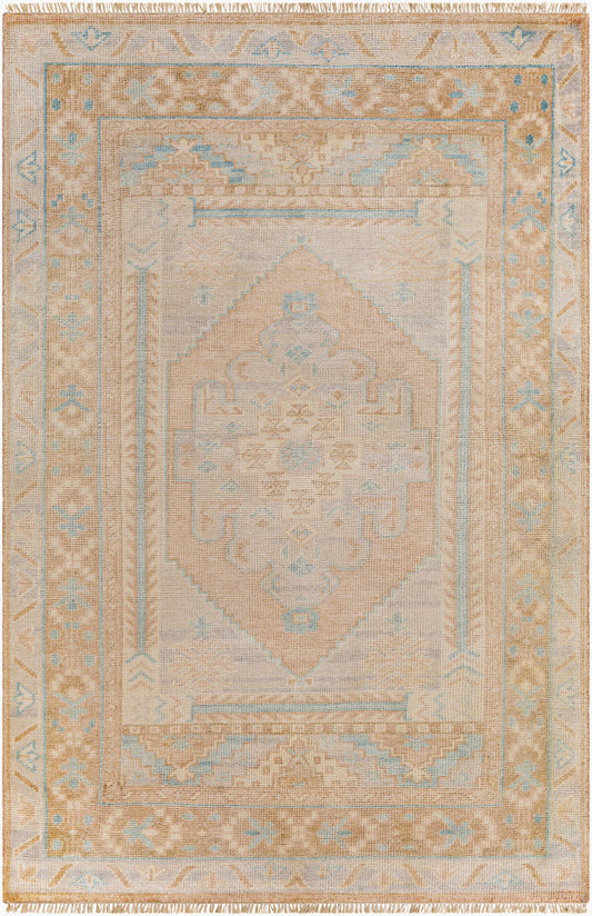 Alfombra hecha a mano Anadolu AAU-2306 de 1,83 m x 2,74 m