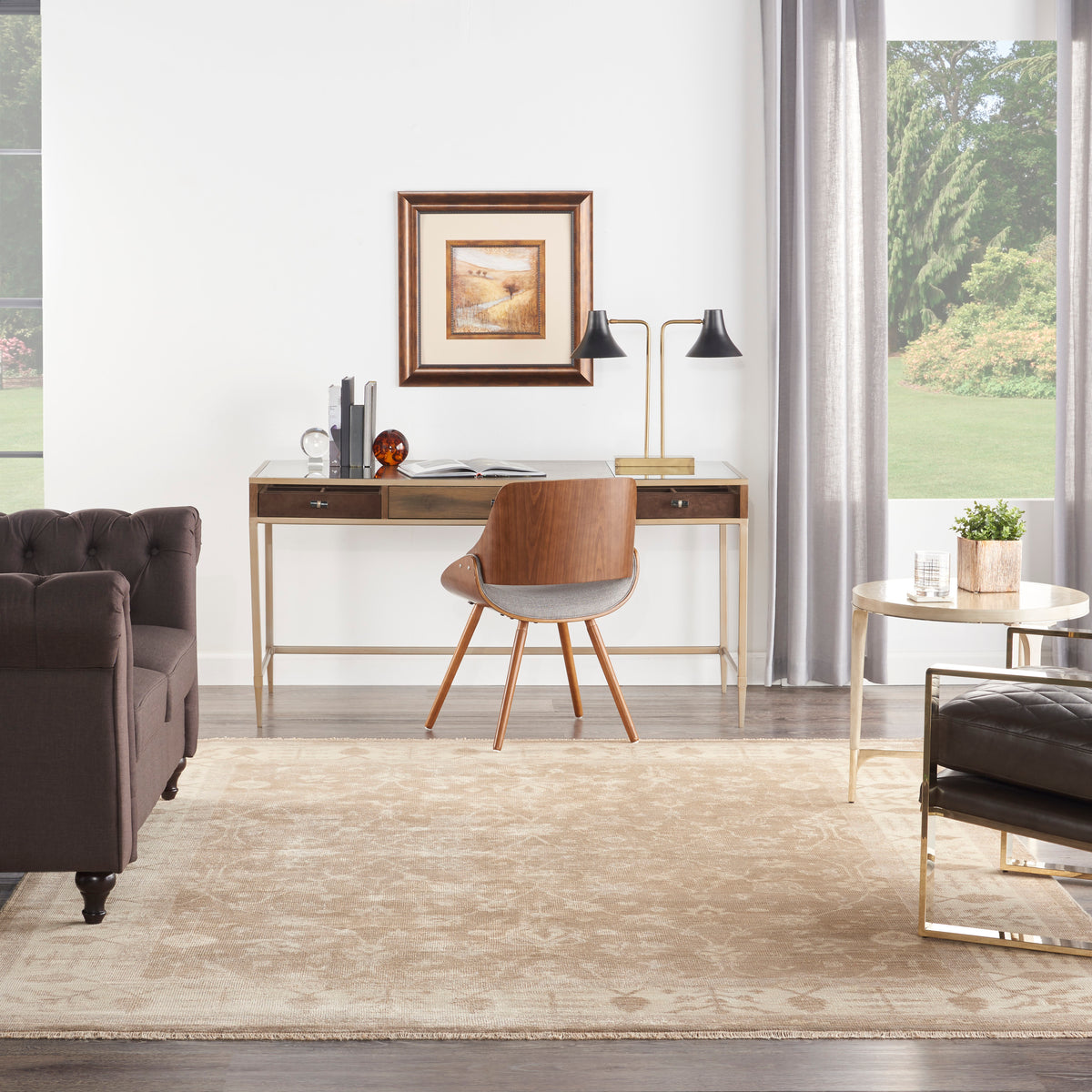 Aldora ALD09 Sand Knotted Rug