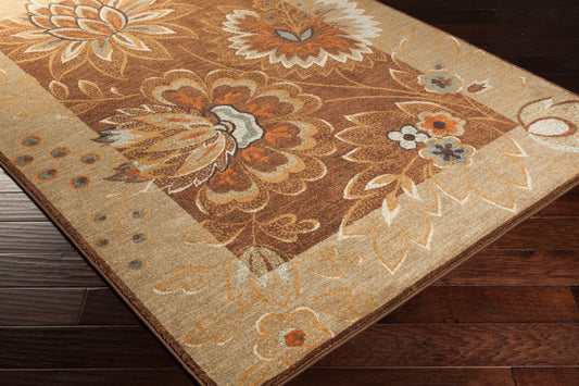 Alfombra decorativa tejida a máquina Arabesque ABS-3003 de 90 x 150 cm