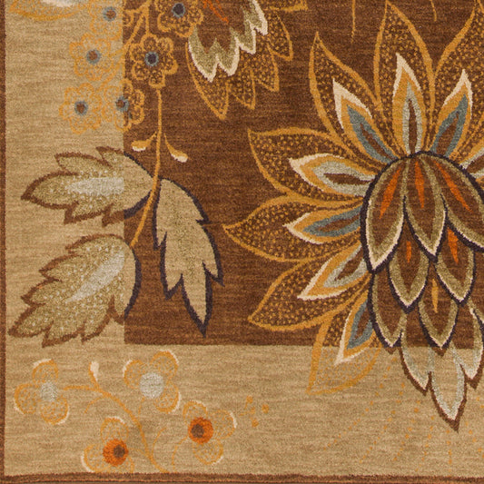 Alfombra decorativa tejida a máquina Arabesque ABS-3003 de 90 x 150 cm