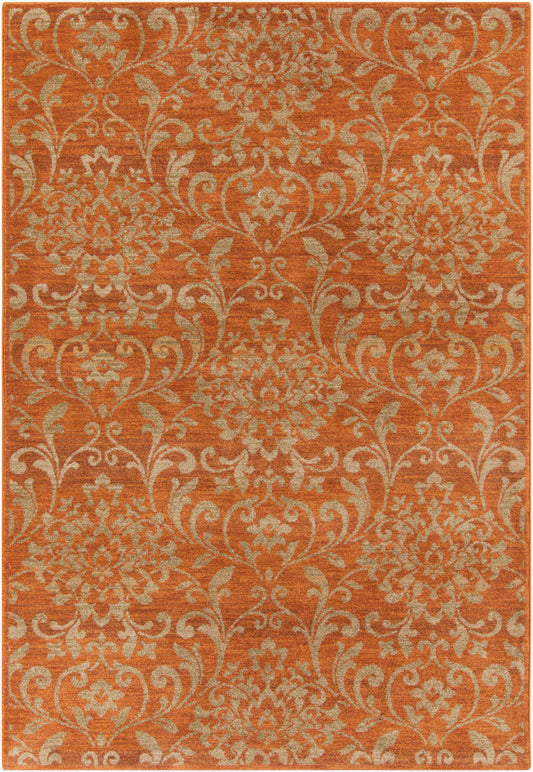 Alfombra decorativa tejida a máquina Arabesque ABS-3007 de 2' x 3'