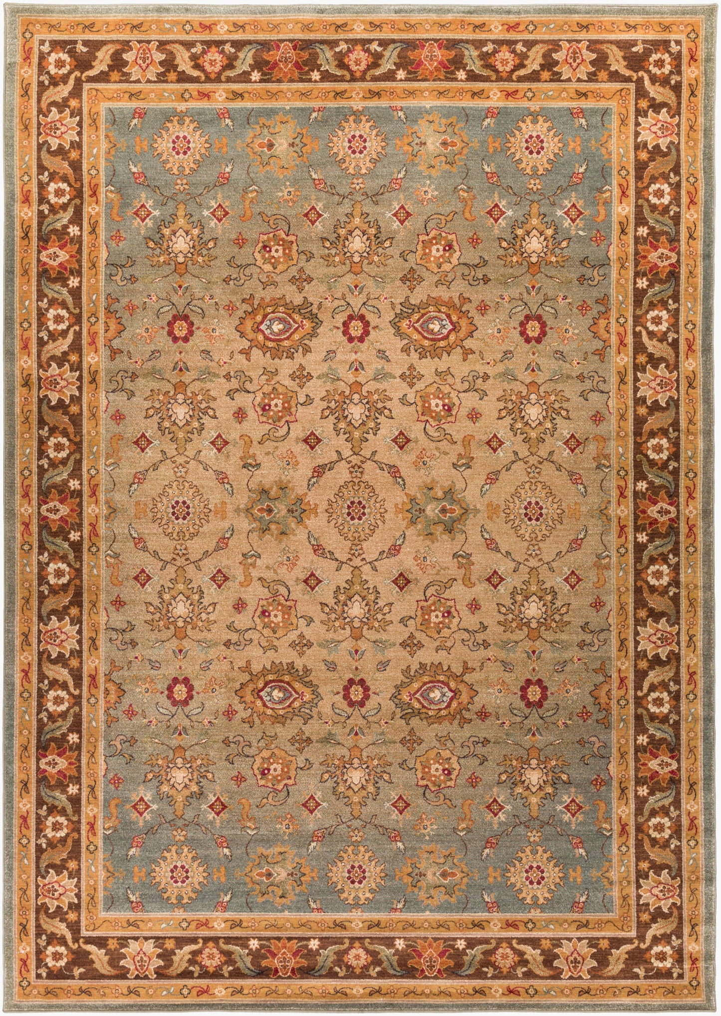 Alfombra tejida a máquina Arabesque ABS-3011 de 2,7 x 3,6 m