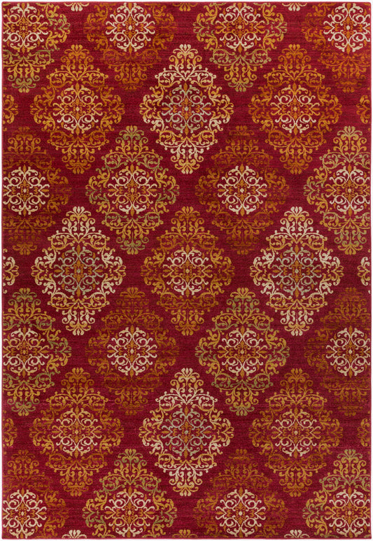 Alfombra tejida a máquina Arabesque ABS-3014 de 2,7 x 3,6 m