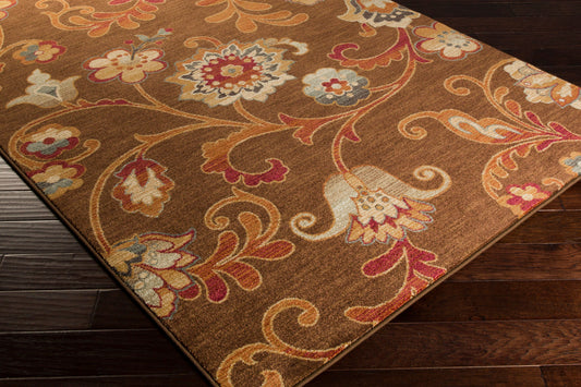 Alfombra decorativa tejida a máquina Arabesque ABS-3016 de 2' x 3'