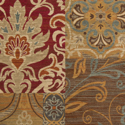 Alfombra tejida a máquina Arabesque ABS-3025 de 2,7 x 3,6 m