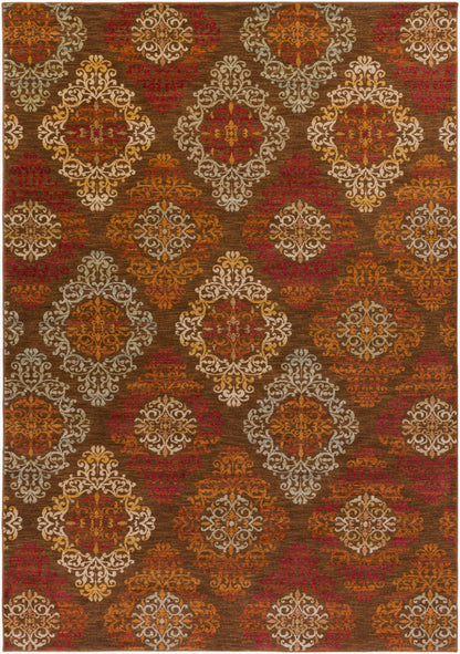 Alfombra tejida a máquina Arabesque ABS-3028 de 2,7 x 3,6 m
