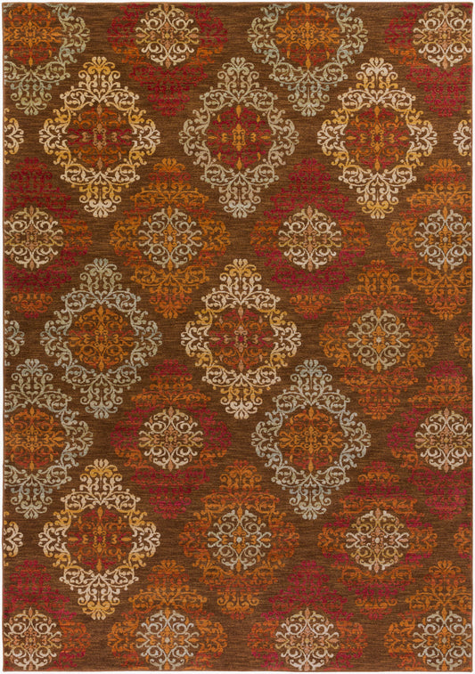 Alfombra tejida a máquina Arabesque ABS-3028 de 2,7 x 3,6 m