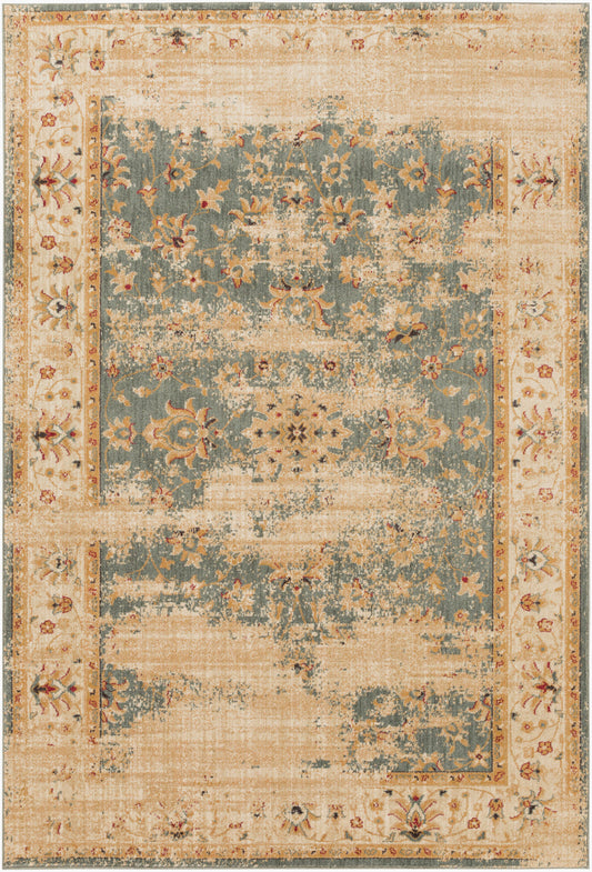 Alfombra tejida a máquina Arabesque ABS-3035 de 1,83 m x 2,74 m