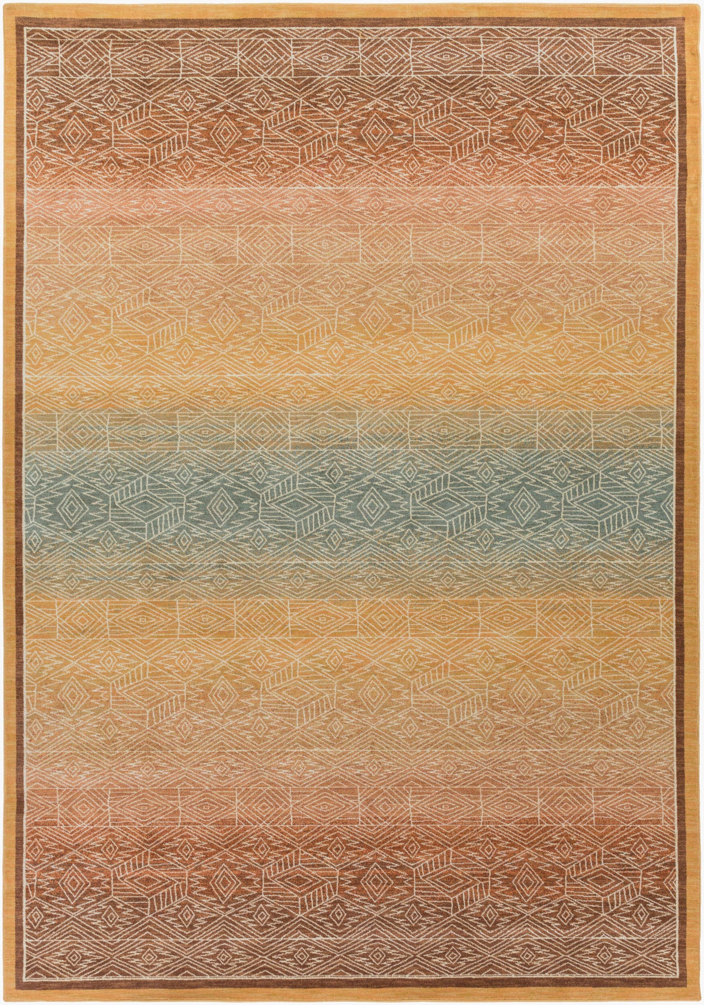 Alfombra tejida a máquina Arabesque ABS-3041 de 2,7 x 3,6 m