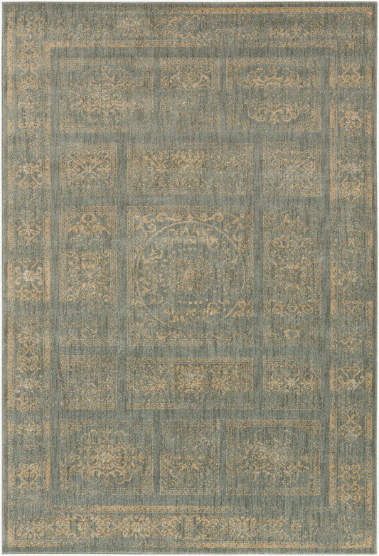 Alfombra decorativa tejida a máquina Arabesque ABS-3044 de 90 x 150 cm