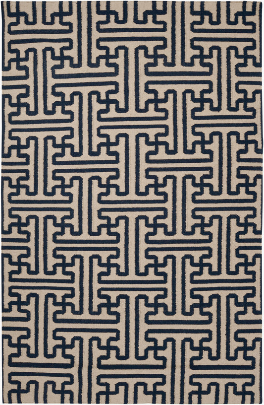 Alfombra decorativa de lana hecha a mano Archive ACH-1700 de 3' x 5'