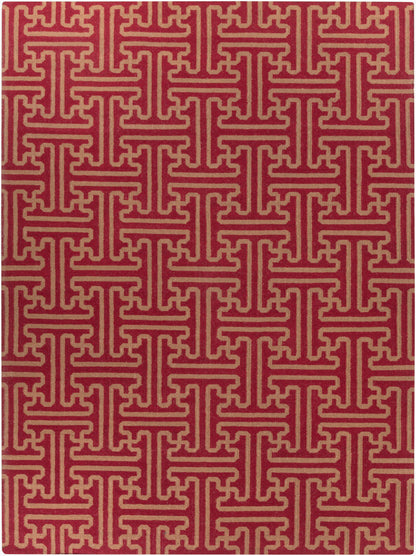 Archivo ACH-1701 Alfombra de lana hecha a mano de 8' x 11'