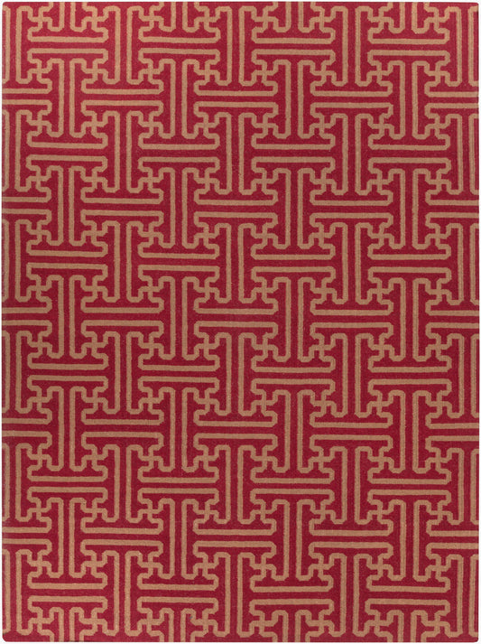 Archivo ACH-1701 Alfombra de lana hecha a mano de 8' x 11'