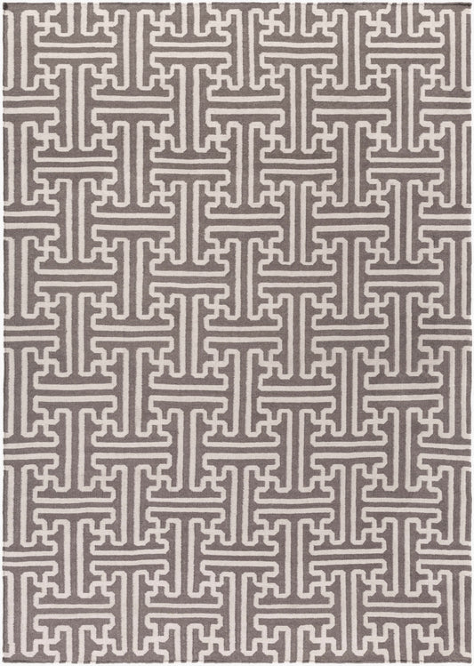 Archivo ACH-1702 Alfombra de lana hecha a mano de 8' x 11'