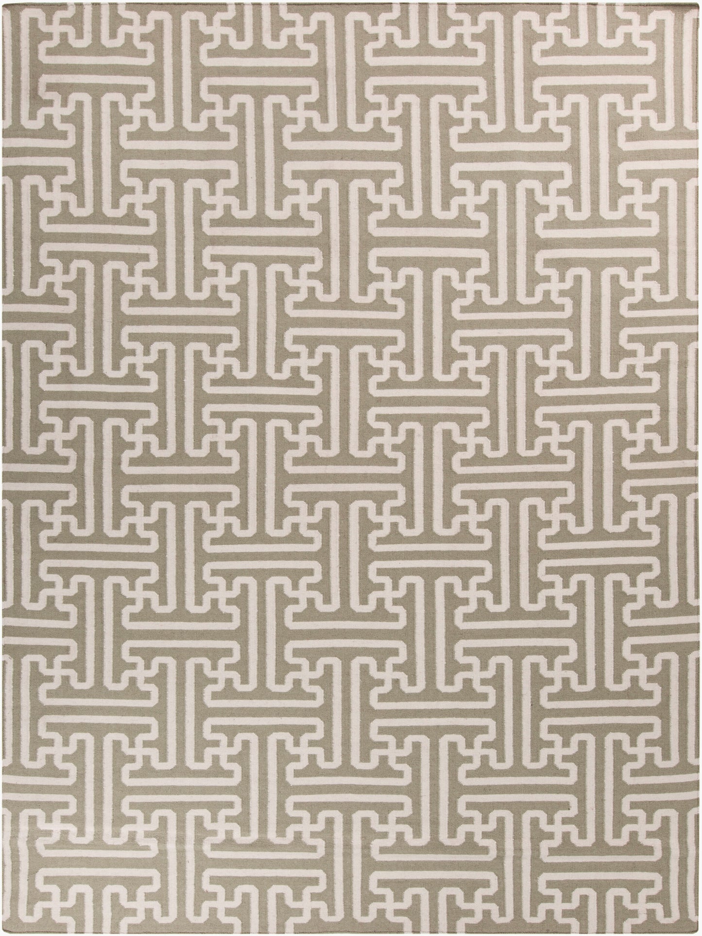 Archivo ACH-1705 Alfombra de lana hecha a mano de 8' x 11'