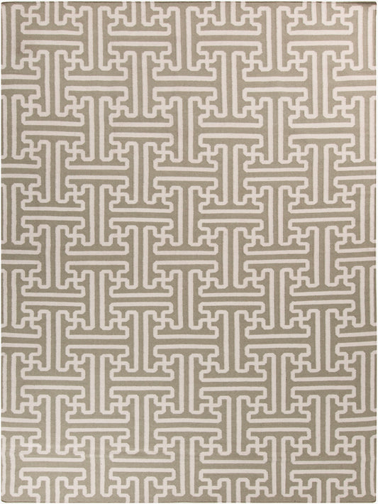 Archivo ACH-1705 Alfombra de lana hecha a mano de 8' x 11'