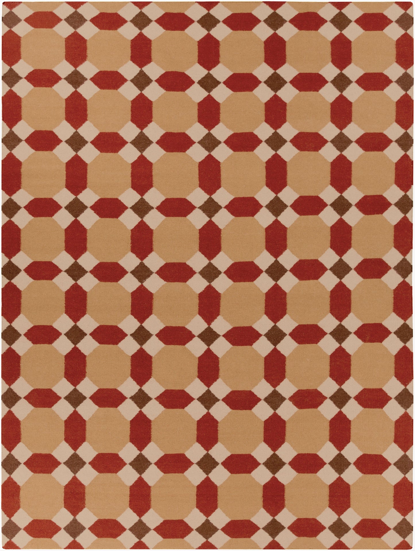 Archivo ACH-1715 Alfombra de lana hecha a mano de 8' x 11'