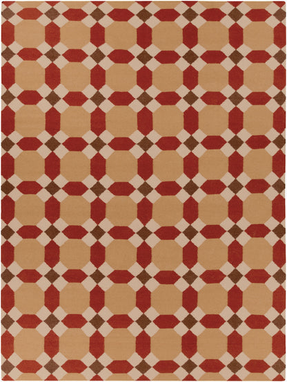 Archivo ACH-1715 Alfombra de lana hecha a mano de 8' x 11'