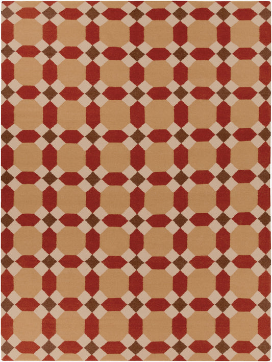 Archivo ACH-1715 Alfombra de lana hecha a mano de 8' x 11'