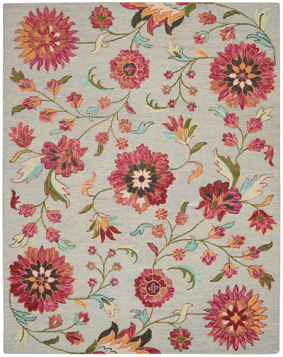 Bahari BAH04 Grey Multicolor Tufted Rug