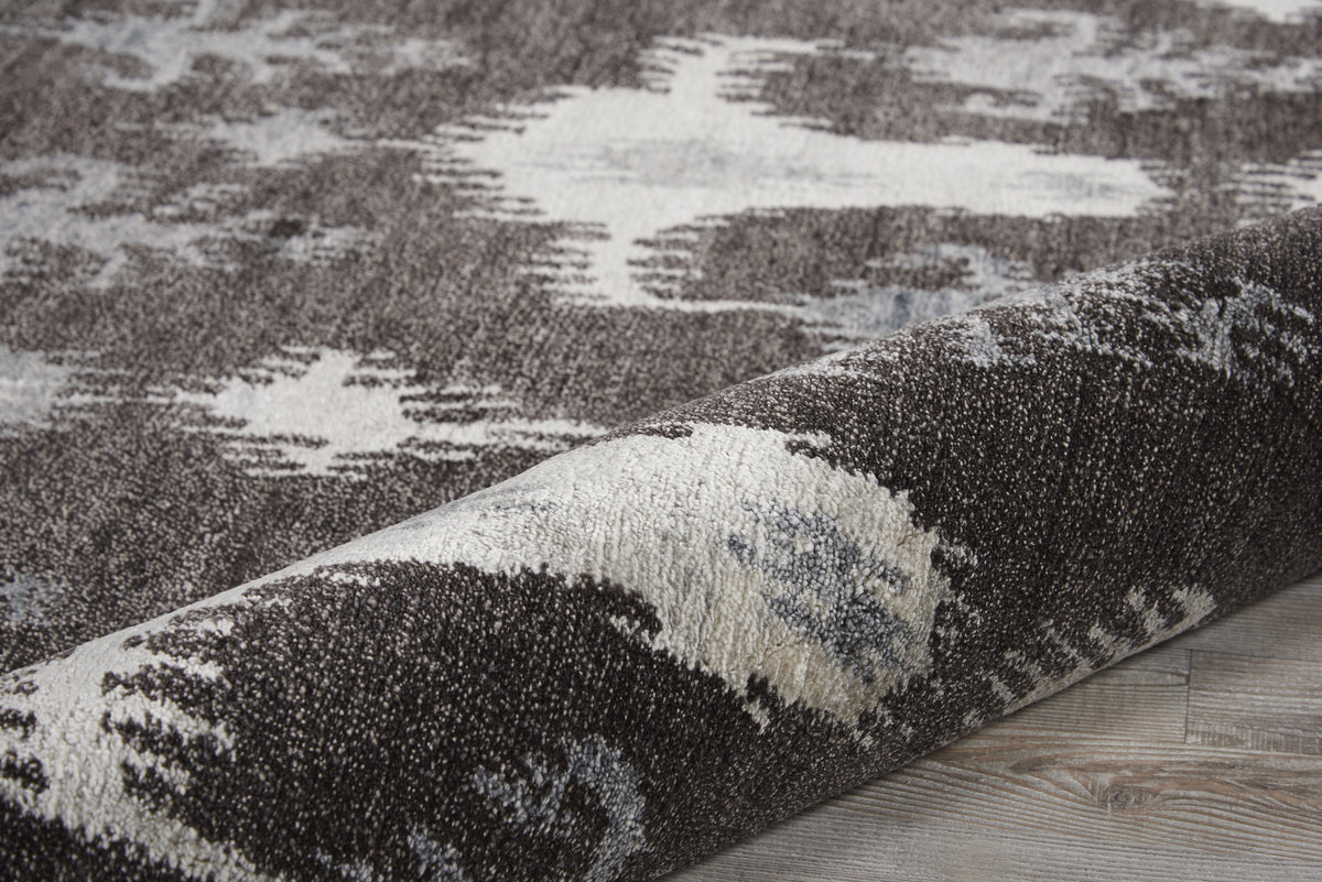 Silk Shadows SHA09 Grey Knotted Rug
