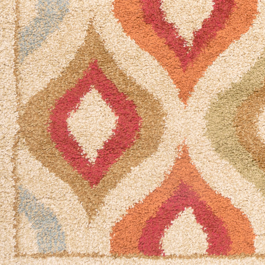 Alfombra decorativa tejida a máquina Alfredo AFR-3308 de 3' x 5'