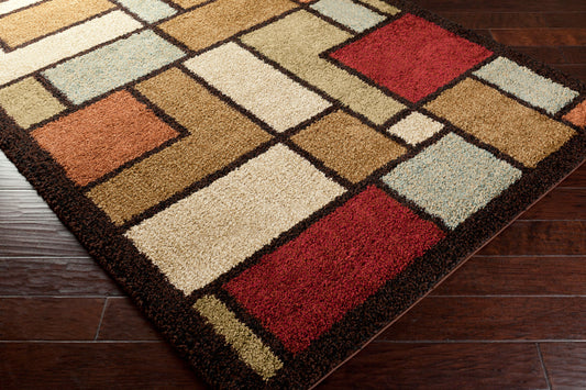 Alfombra decorativa tejida a máquina Alfredo AFR-3311 de 2' x 3'