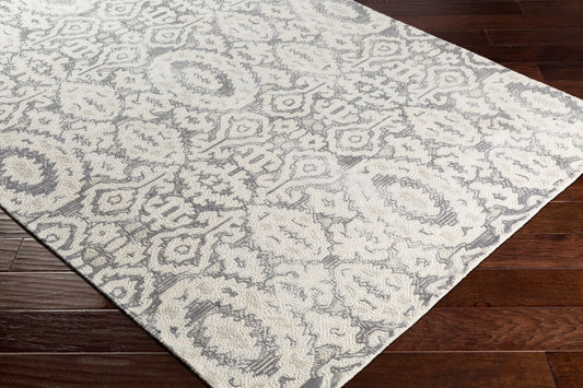 Alfombra decorativa de lana hecha a mano Antigua AGA-1012 de 2' x 3'