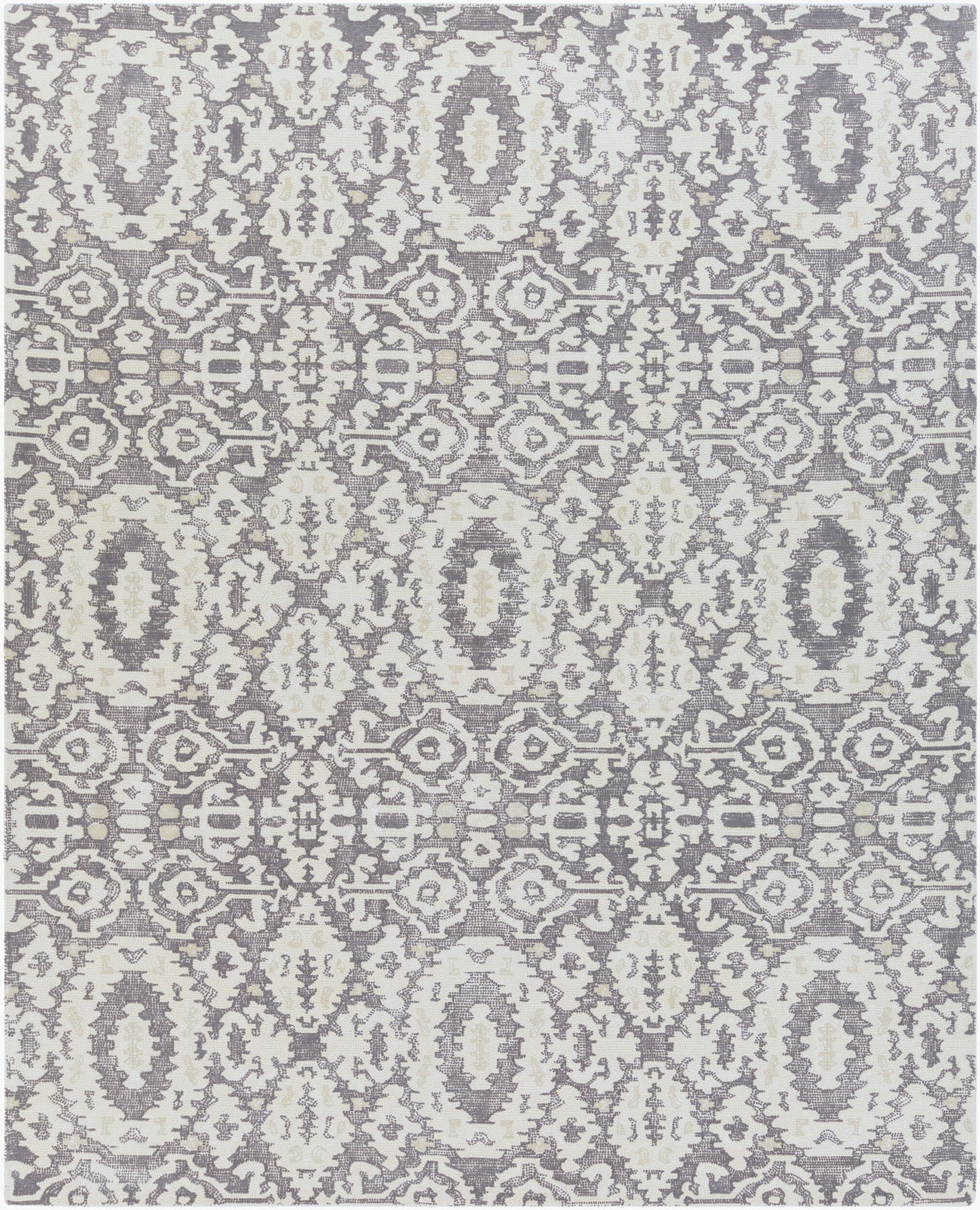 Alfombra decorativa de lana hecha a mano Antigua AGA-1012 de 2' x 3'