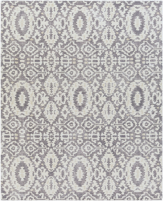 Alfombra decorativa de lana hecha a mano Antigua AGA-1012 de 2' x 3'