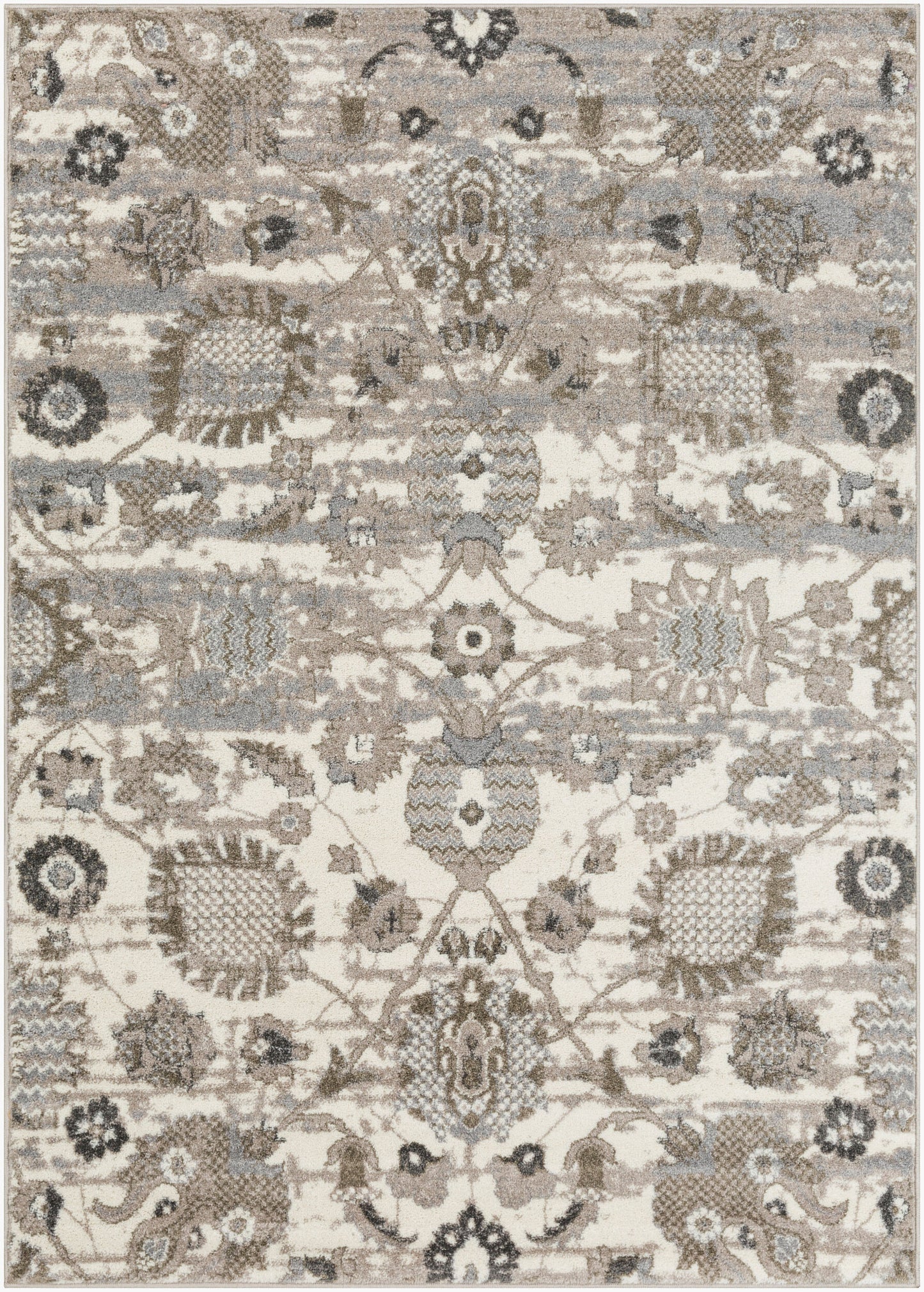 Alfombra decorativa tejida a máquina Agra AGR-2300 de 2' x 3'