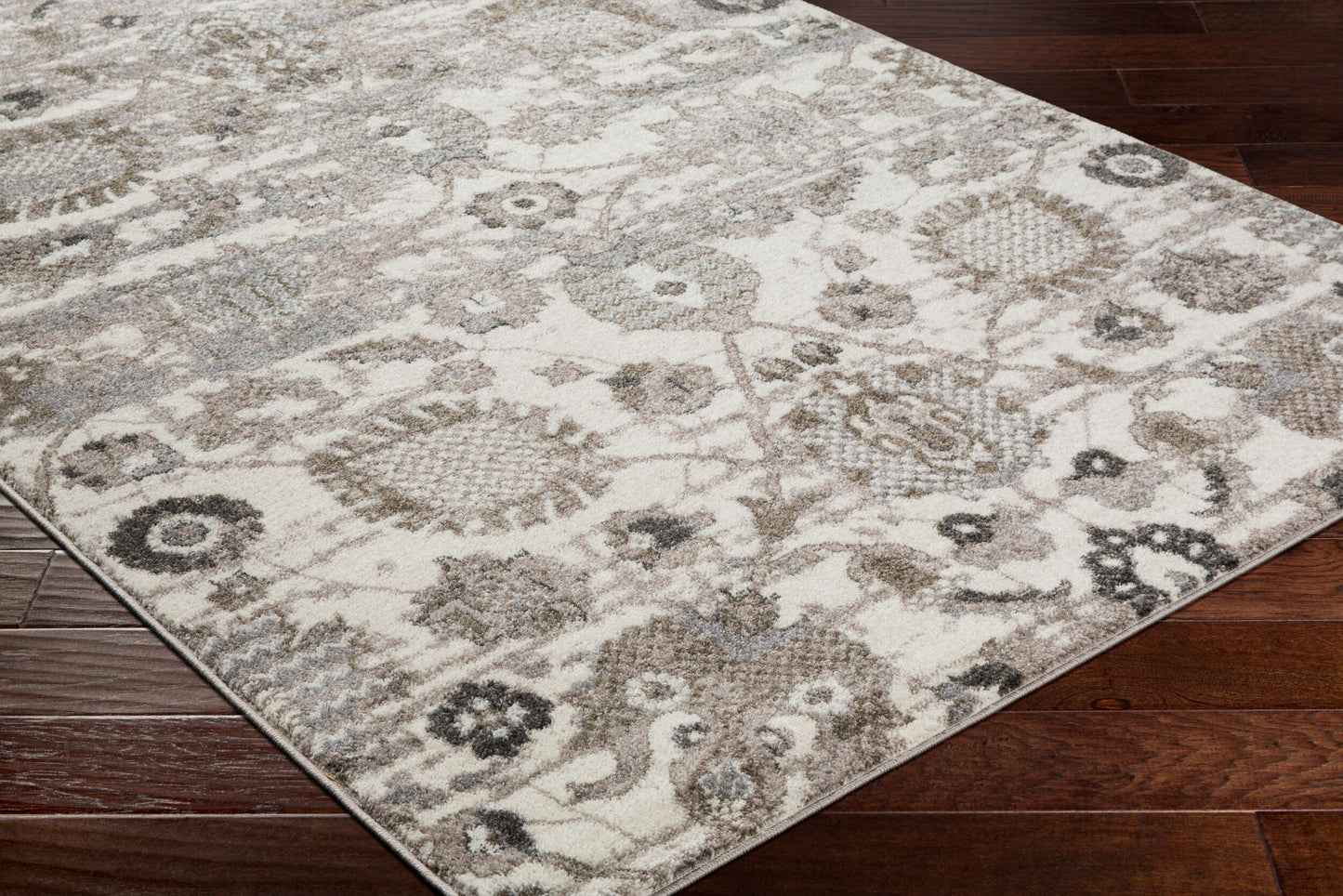 Alfombra decorativa tejida a máquina Agra AGR-2300 de 2' x 3'