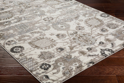 Alfombra decorativa tejida a máquina Agra AGR-2300 de 2' x 3'