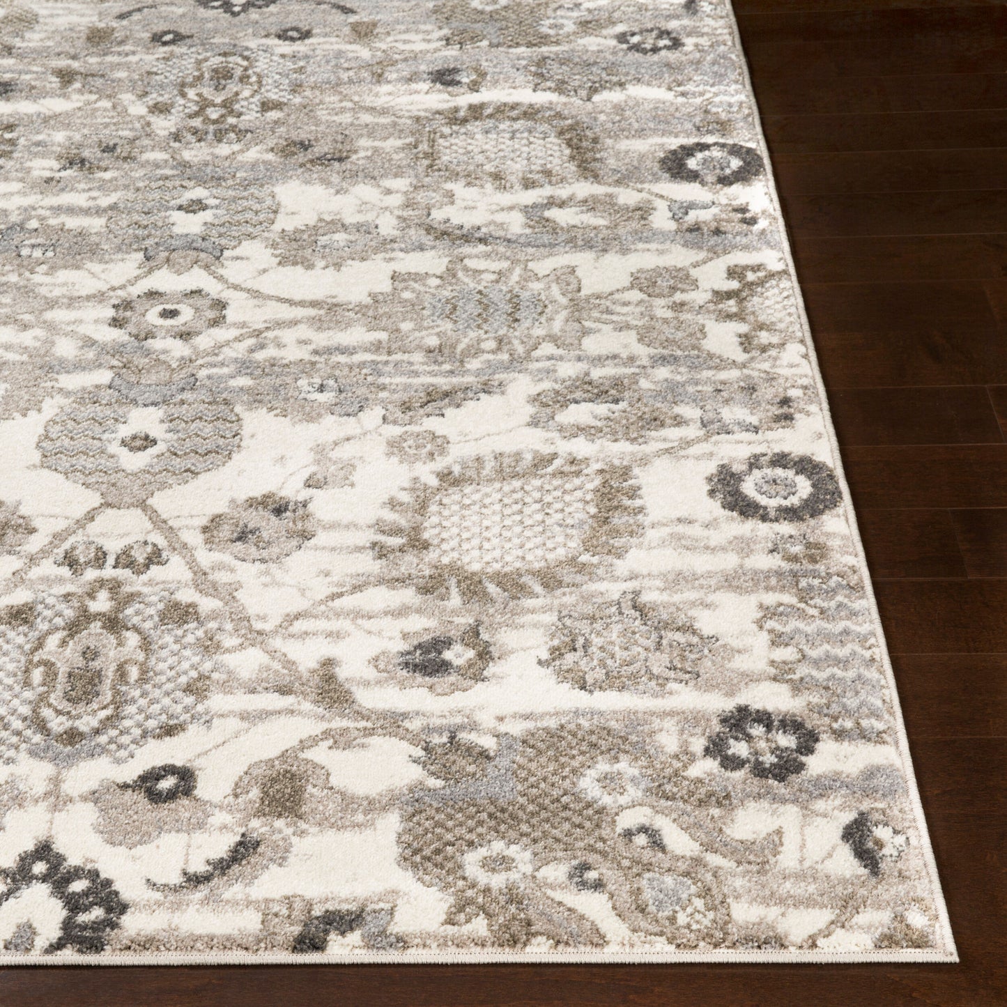 Alfombra decorativa tejida a máquina Agra AGR-2300 de 2' x 3'