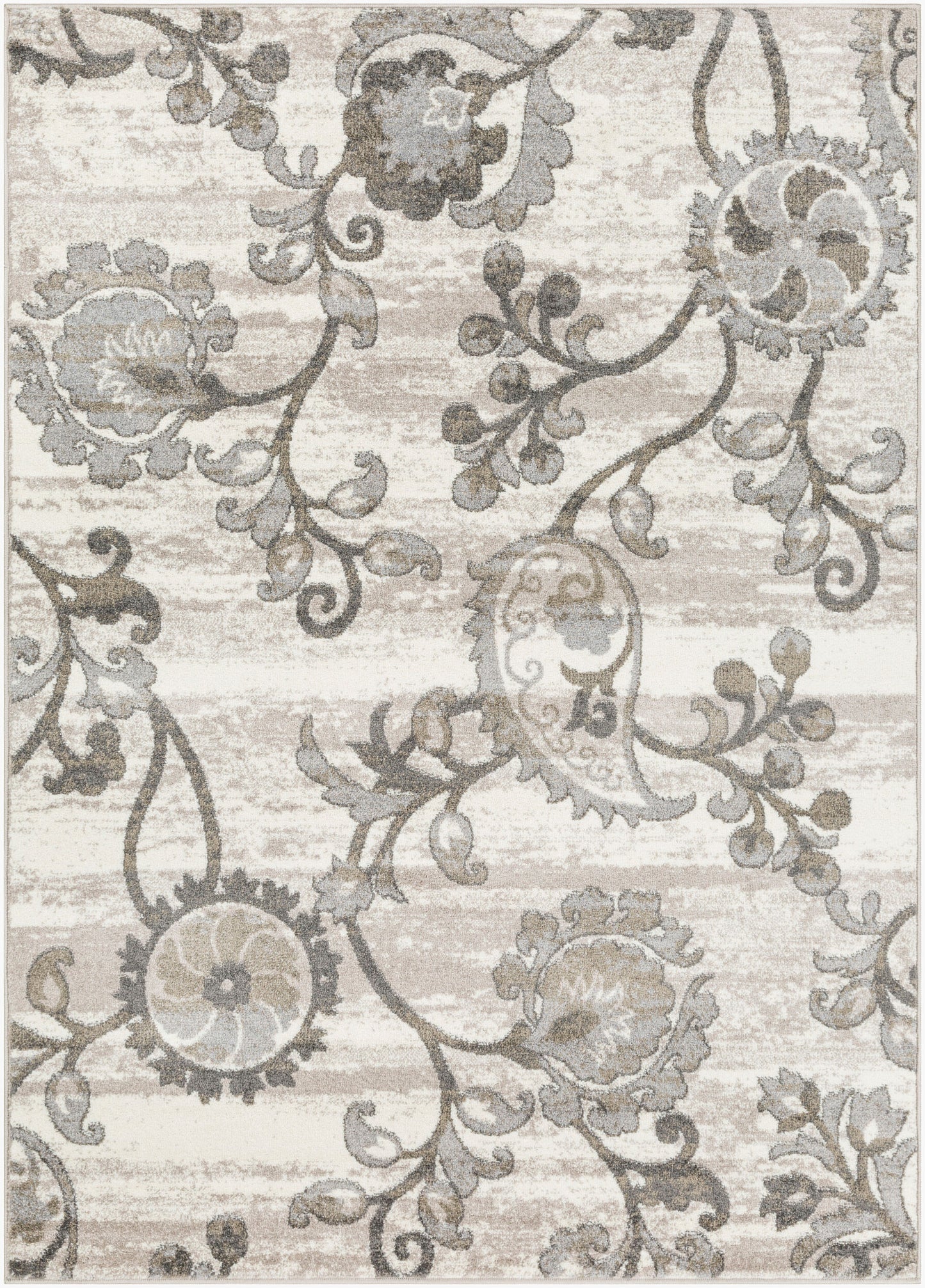Alfombra decorativa tejida a máquina Agra AGR-2301 de 2' x 3'