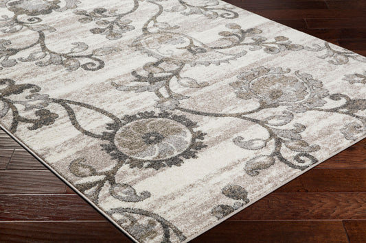 Alfombra decorativa tejida a máquina Agra AGR-2301 de 2' x 3'