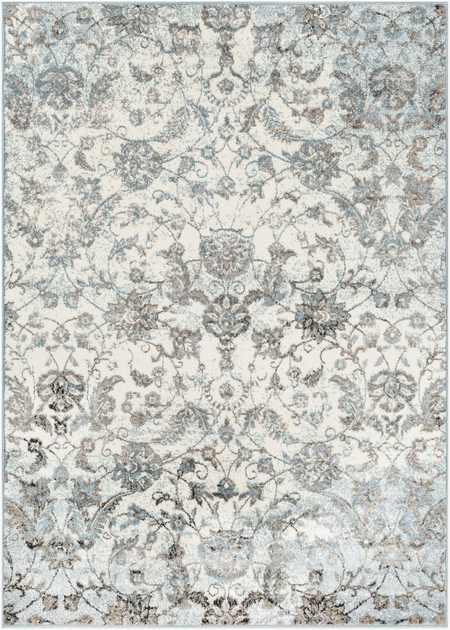 Alfombra decorativa tejida a máquina Agra AGR-2302 de 2' x 3'