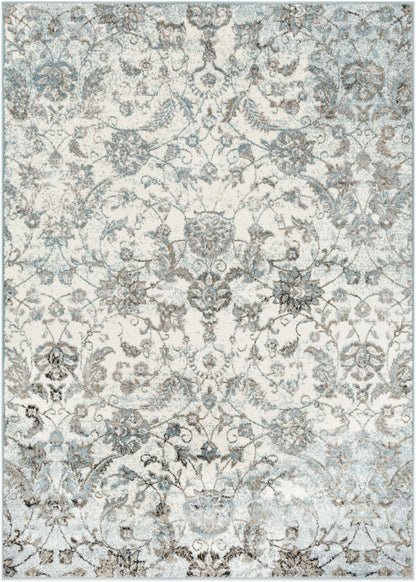 Alfombra decorativa tejida a máquina Agra AGR-2302 de 2' x 3'