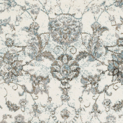 Alfombra decorativa tejida a máquina Agra AGR-2302 de 2' x 3'