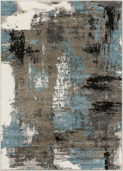 Alfombra decorativa tejida a máquina Agra AGR-2311 de 2' x 3'