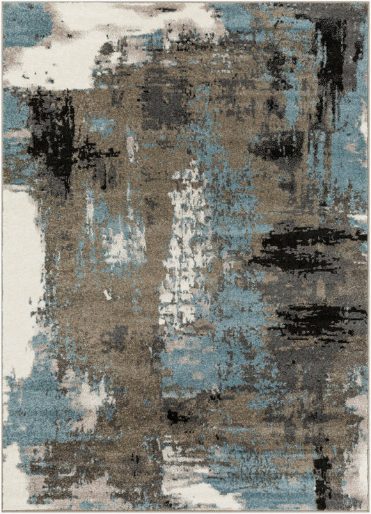 Alfombra decorativa tejida a máquina Agra AGR-2311 de 2' x 3'
